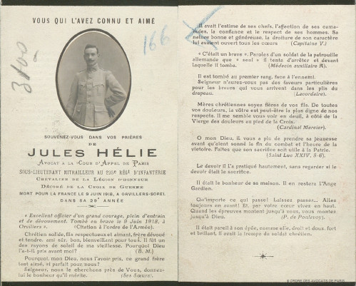 Hélie faire part